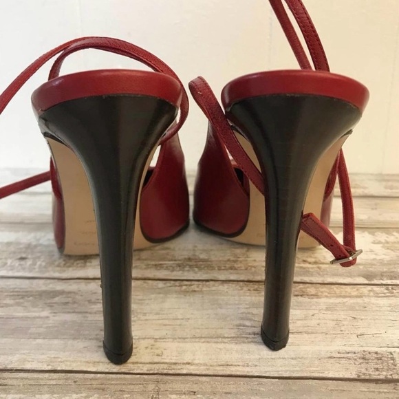 Sergio Rossi Vintage Leather Slingback Pumps - Picture 3 of 4